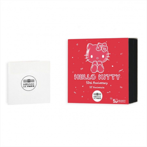 Монета 10 евро в футляре Hello Kitty. Франция 2024 PF фото 3