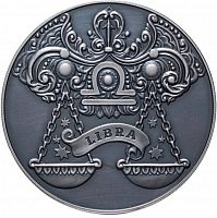 Памятная монета 1 рубль Знаки зодиака - Весы. Беларусь, 2015 г. в. UNC
