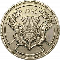 Монета 2 фунта XIII Игры Содружества. Великобритания 1986 UNC