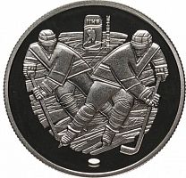 Памятная монета 1 рубль Чемпионат мира по хоккею 2014 г. Минск-Арена. Беларусь, 2012 г. в. Proof