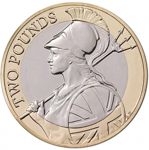 Памятная монета 2 фунта. Великобритания, 2015 г. в. UNC (без обращения)