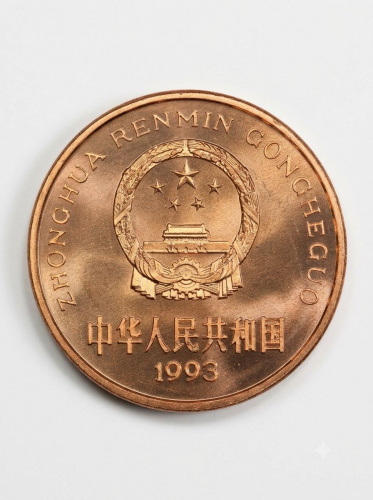 Монета 5 юаней Большая панда в буклете Китай 1993 UNC фото 6 Монета 5 юаней Большая панда в буклете Китай 1993 UNC фото 6