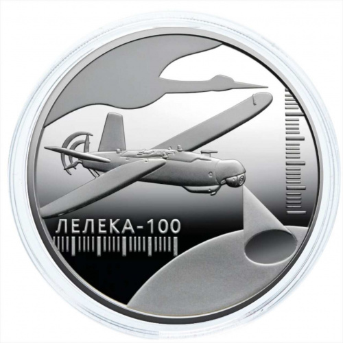 Монета 5 гривен в капсуле Лелека - 100. Украина 2024 UNC фото 3