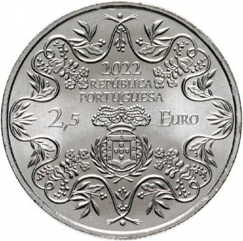 Памятная монета 2.5 евро 200 лет Конституции. Португалия 2022 UNC фото 2 Памятная монета 2.5 евро 200 лет Конституции. Португалия 2022 UNC фото 2