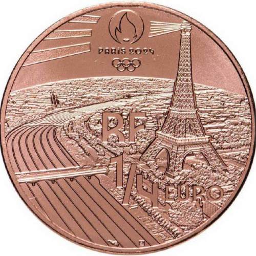 Памятная монета 1/4 евро Гольф. Летние Олимпийские игры 2024 в Париже. Франция 2023 UNC фото 2 Памятная монета 1/4 евро Гольф. Летние Олимпийские игры 2024 в Париже. Франция 2023 UNC фото 2