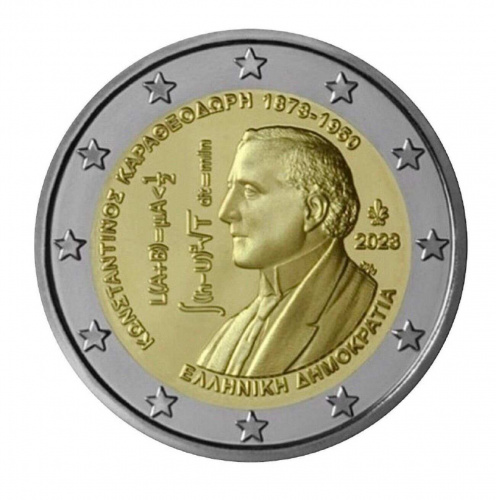 Монета 2 евро Константин Каратеодори. Греция 2023 UNC