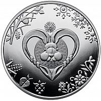 Памятная монета 5 гривен Год кролика. Восточный календарь. Украина, 2022 г. в. Proof