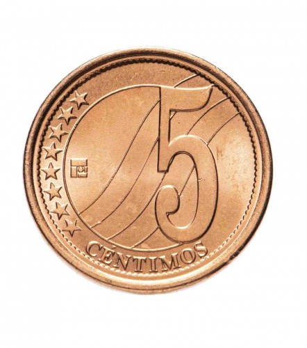 Памятная монета 5 сентимо. Венесуэла, 2007 г. в. Монета в состоянии UNC (без обращения) фото 2 Памятная монета 5 сентимо. Венесуэла, 2007 г. в. Монета в состоянии UNC (без обращения) фото 2
