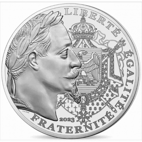 Монета 20 евро Наполеон III. Франция 2023 UNC