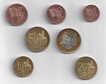 Подарочный набор из 7 монетовидных жетонов, Ватикан, 2005 г.в. Все жетоны в состоянии UNC (без обращения)
