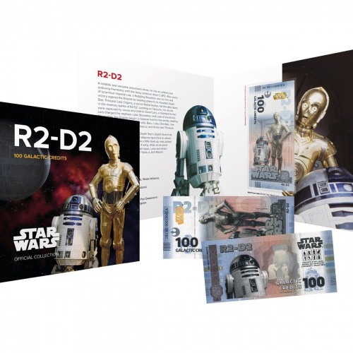 Банкнота 100 галактических кредитов в буклете R2-D2. Китай 2025 UNC фото 6 Банкнота 100 галактических кредитов в буклете R2-D2. Китай 2025 UNC фото 6