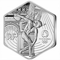 Монета 10 евро в буклете Олимпийские игры в Париже 2024. Франция 2022 UNC