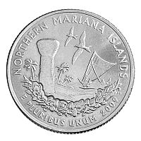 Монета 25 центов Северные Марианские острова. Штаты и территории. D США 2009 UNC