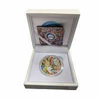 Монета 2000 тенге в футляре WORLD PAINTING. Казахстан 2024 PF