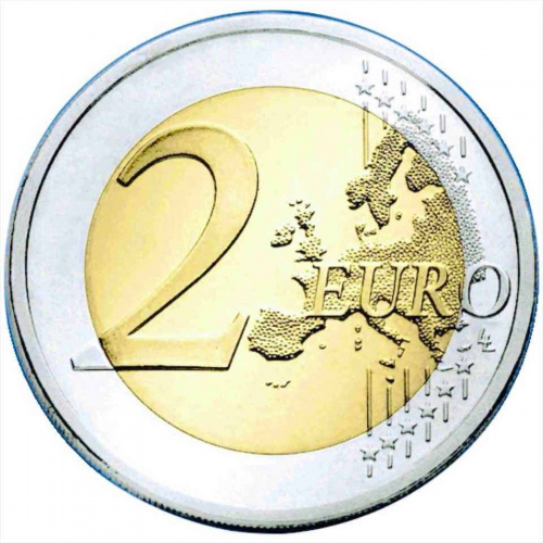 Монета 2 евро Мир между народами. Португалия 2023 UNC фото 2