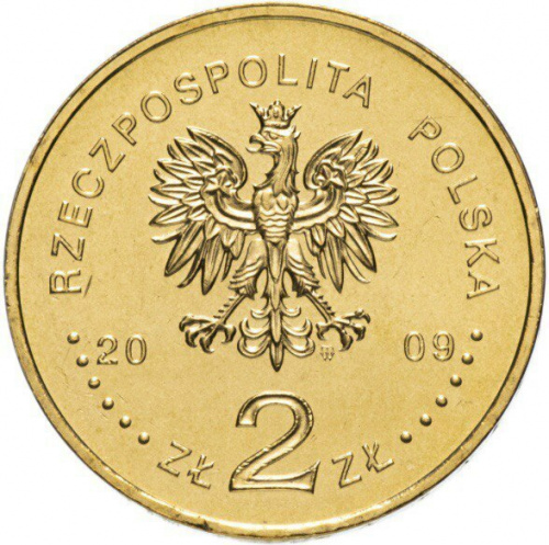 Памятная монета 2 злотых 65 лет Варшавскому восстанию. Польша, 2009 г. в. UNC фото 2
