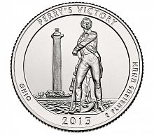 Монета 25 центов Международный Мемориал Мира. Национальные парки. США D 2013 UNC