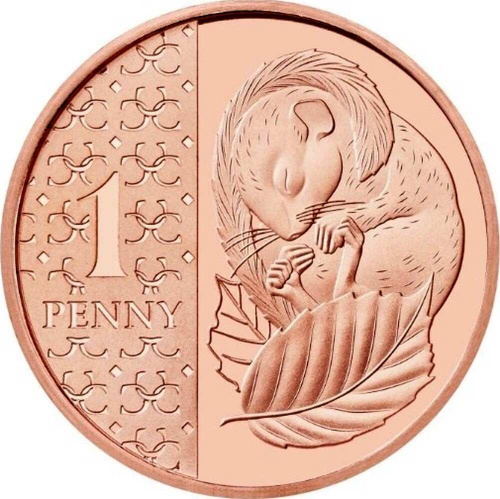 Монета 1 пенни Соня. Великобритания 2023 UNC Монета 1 пенни Соня. Великобритания 2023 UNC