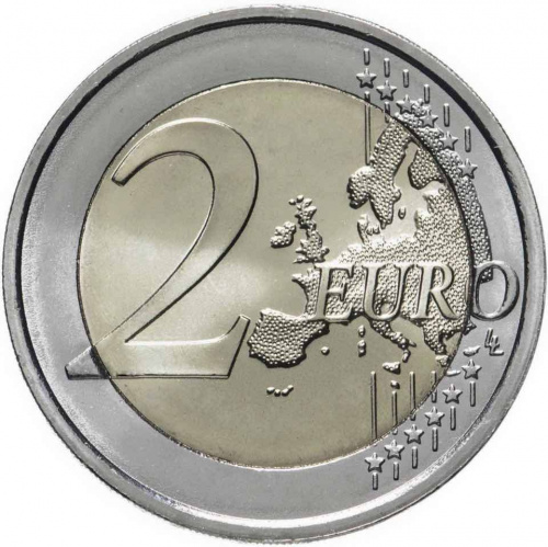 Монета 2 евро 35 лет программе Эрасмус. Австрия 2022 UNC фото 2