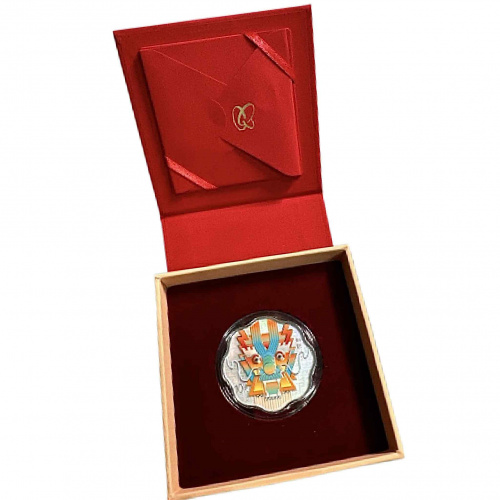 Серебряная монета (30 г) 10 юаней Цветение дракона в капсуле и футляре. Китайский гороскоп. Китай 2024 PF фото 3 Серебряная монета (30 г) 10 юаней Цветение дракона в капсуле и футляре. Китайский гороскоп. Китай 2024 PF фото 3