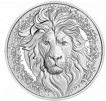 Серебряная монета в футляре 20 евро Лев. Знаки зодиака. Австрия 2026 PF