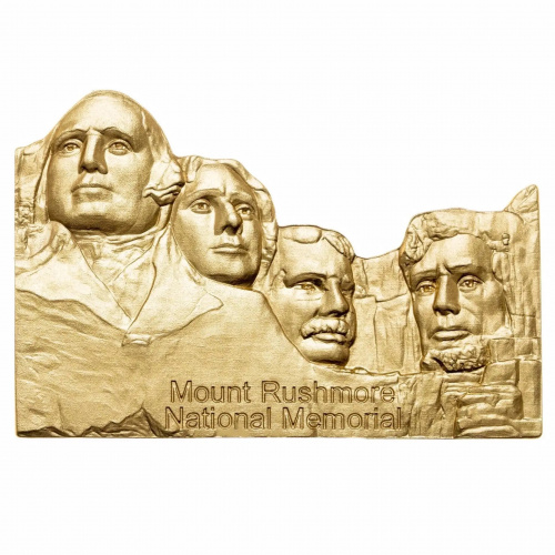 Памятная монета в капсуле 20 сене Гора Рашмор. 250-летие США. Самоа 2026 UNC