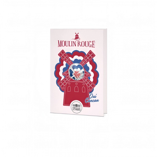 Серебряная цветная монета 10 евро Мулен Руж в буклете. Франция 2026 UNC Серебряная цветная монета 10 евро Мулен Руж в буклете. Франция 2026 UNC