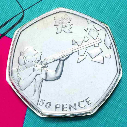 Монета в блистере 50 пенсов Стрельба. XXX летние Олимпийские Игры, Лондон 2012. Великобритания 2011 UNС фото 4 Монета в блистере 50 пенсов Стрельба. XXX летние Олимпийские Игры, Лондон 2012. Великобритания 2011 UNС фото 4