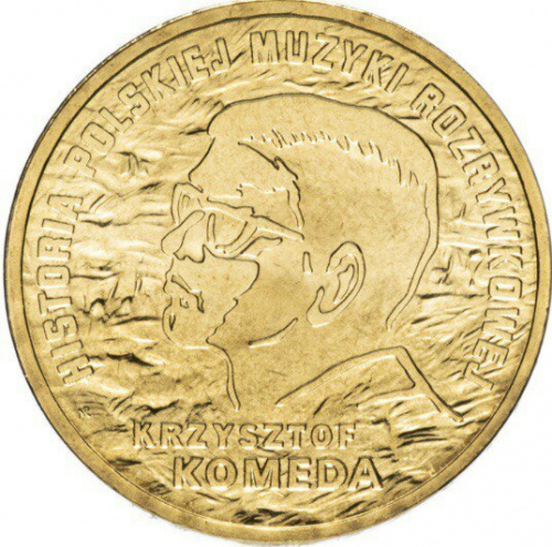 Монета 2 злотых История польской музыки - Кшиштоф Комеда. Польша 2010 XF+ Монета 2 злотых История польской музыки - Кшиштоф Комеда. Польша 2010 XF+