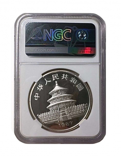 Инвестиционная монета в слабе из серебра 925 пробы (33.87 г). Панда. Китай NGC 1987 PF67 ULTRA CAMEO фото 2 Инвестиционная монета в слабе из серебра 925 пробы (33.87 г). Панда. Китай NGC 1987 PF67 ULTRA CAMEO фото 2