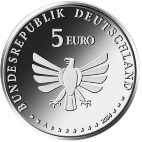 Монета 5 евро Зеленый кузнечик. Чудесный мир насекомых. Германия 2024 UNC фото 2 Монета 5 евро Зеленый кузнечик. Чудесный мир насекомых. Германия 2024 UNC фото 2