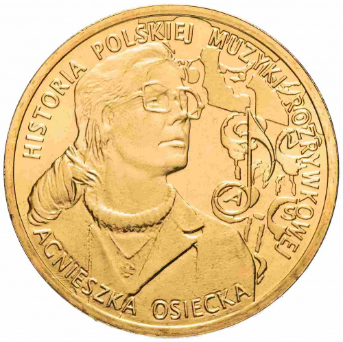 Памятная монета 2 злотых Агнешка Осецкая. Польша 2013 UNC