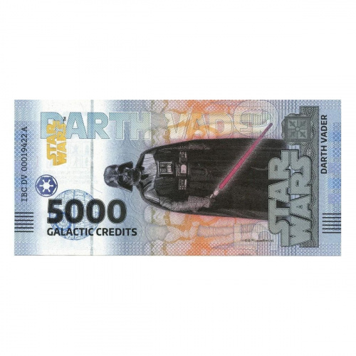 Банкнота 5000 кредитов в буклете Дарт Вейдер. Китай 2025 UNC фото 2 Банкнота 5000 кредитов в буклете Дарт Вейдер. Китай 2025 UNC фото 2