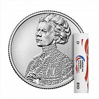 Ролл из 40 монет 25 центов Джовита Идар. Американские женщины. D США 2023 UNC