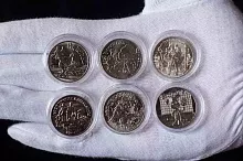 Набор из 6-ти монет 25 рублей в капсулах Российская (Советская) мультипликация. Россия 2017-2020 UNC