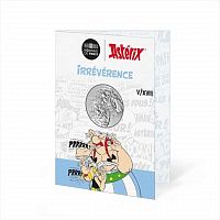 Серебряная монета 10 евро в буклете Неуважение 5/18. Астерикс. Франция 2022 BU