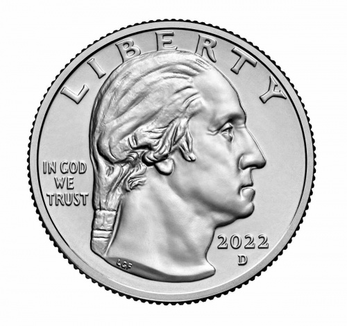 Монета 25 центов Вилма Мэнкиллер. Американские женщины. D США 2022 UNC фото 2