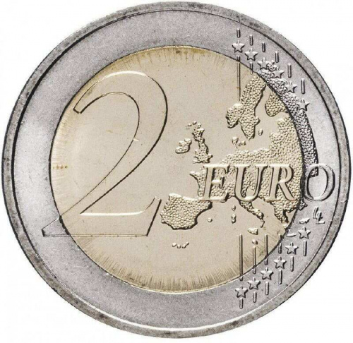 Монета 2 евро 10 лет наличному обращению евро. Словения 2012 UNC фото 2 Монета 2 евро 10 лет наличному обращению евро. Словения 2012 UNC фото 2