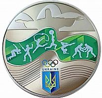 Памятная монета 2 гривны Игры XXXI Олимпиады. Украина, 2016 г. в. Proof