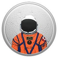 Серебряная монета 20 долларов в футляре Лунная миссия. Канада 2026 PF