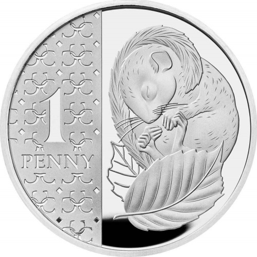 Серебряная монета 1 пенни Соня в капсуле. Великобритания 2023 Proof Серебряная монета 1 пенни Соня в капсуле. Великобритания 2023 Proof