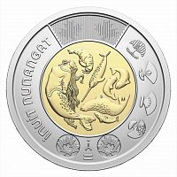 Памятная монета 2 доллара Инуит Нунангат. Канада 2024 UNC