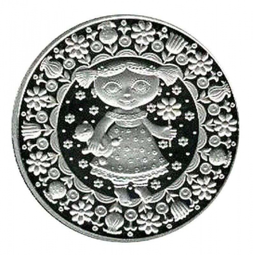 Монета 1 рубль Знаки зодиака - Дева. Беларусь 2009 Proof