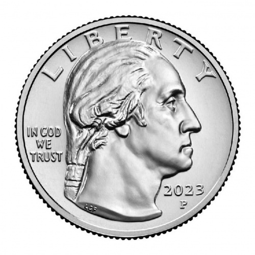 Ролл из 40 монет 25 центов Джовита Идар. Американские женщины. P США 2023 UNC фото 2 Ролл из 40 монет 25 центов Джовита Идар. Американские женщины. P США 2023 UNC фото 2