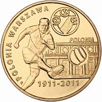 Памятная монета 2 злотых Полония Варшава Польша 2011 UNC