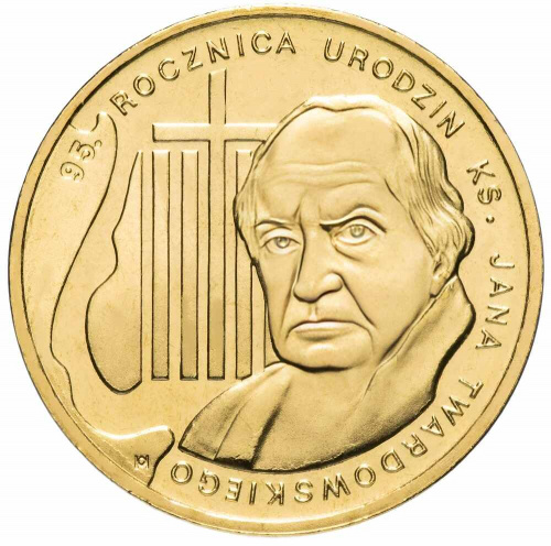 Памятная монета 2 злотых Ян Твардовский. Польша 2010 UNC Памятная монета 2 злотых Ян Твардовский. Польша 2010 UNC