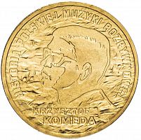 Памятная монета 2 злотых Кшиштоф Комеда. Польша, 2010 г. в. Монета в состоянии UNC (из мешка)