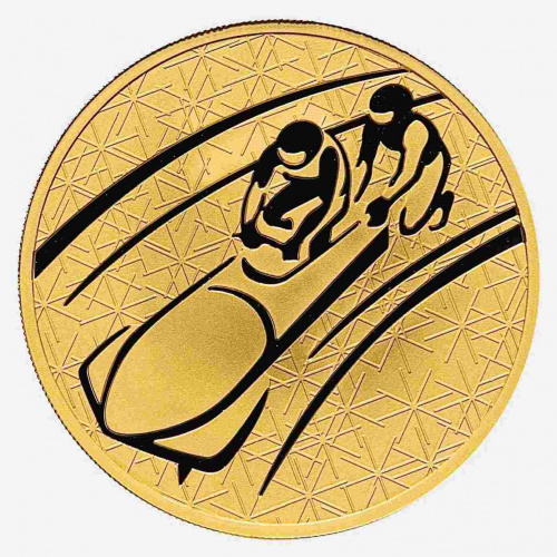 Монета 200 рублей Бобслей. Зимние виды спорта. ММД 2010 PF
