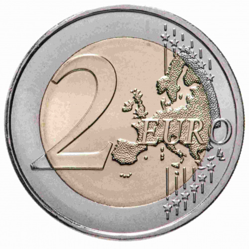 Коллекционная монета 2 евро. Монако 2024 UNC фото 2