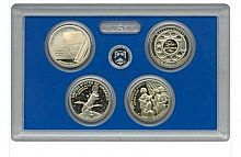 Набор из 4-х памятных монет 1 доллар Американские инновации. США S 2020 PF
